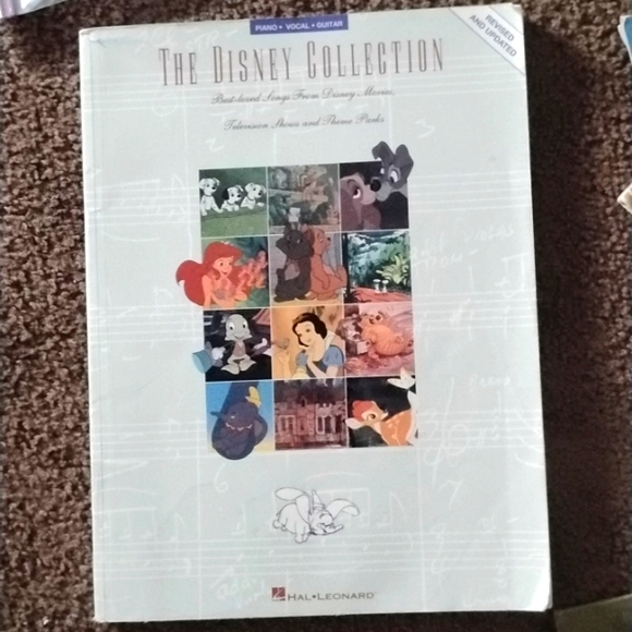 Disney Other - (Gifted) Disney Collection Songbook with Black Text